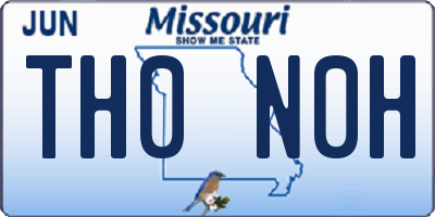 MO license plate TH0N0H