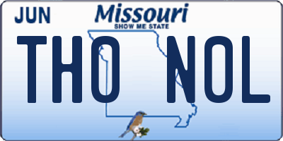 MO license plate TH0N0L