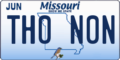 MO license plate TH0N0N