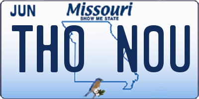 MO license plate TH0N0U