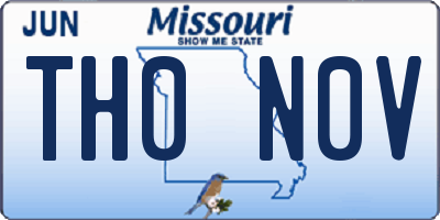MO license plate TH0N0V
