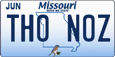MO license plate TH0N0Z