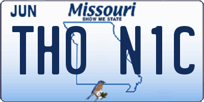 MO license plate TH0N1C