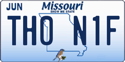 MO license plate TH0N1F