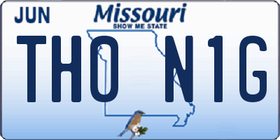MO license plate TH0N1G