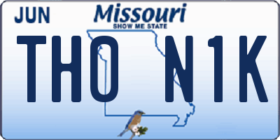 MO license plate TH0N1K