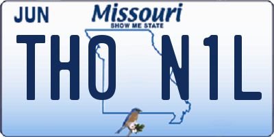 MO license plate TH0N1L