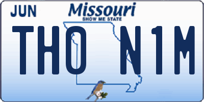 MO license plate TH0N1M