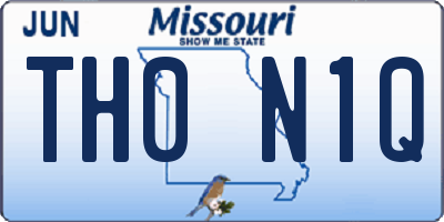 MO license plate TH0N1Q