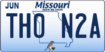 MO license plate TH0N2A