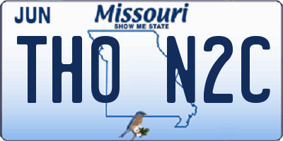 MO license plate TH0N2C