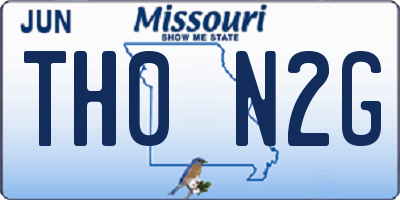 MO license plate TH0N2G