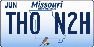 MO license plate TH0N2H
