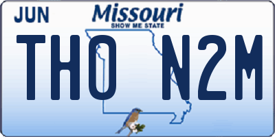 MO license plate TH0N2M