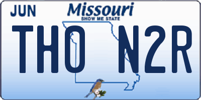 MO license plate TH0N2R