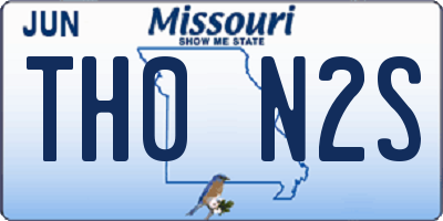 MO license plate TH0N2S