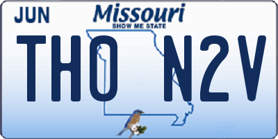 MO license plate TH0N2V