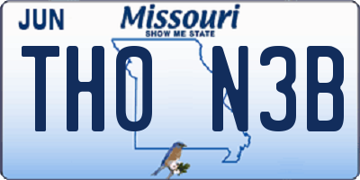 MO license plate TH0N3B