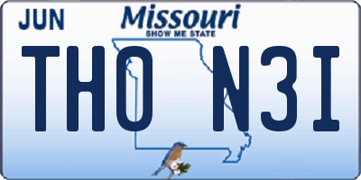 MO license plate TH0N3I
