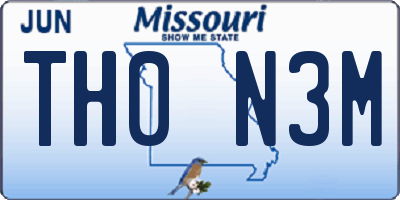 MO license plate TH0N3M