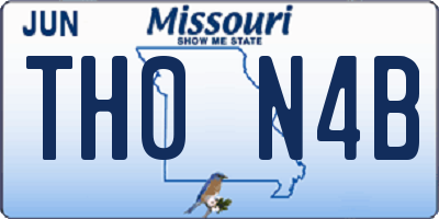 MO license plate TH0N4B