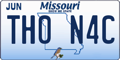 MO license plate TH0N4C