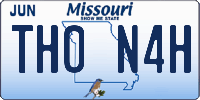 MO license plate TH0N4H