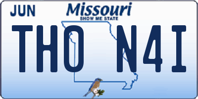 MO license plate TH0N4I