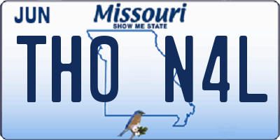 MO license plate TH0N4L
