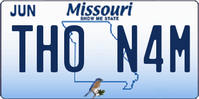 MO license plate TH0N4M