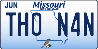 MO license plate TH0N4N