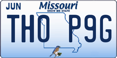 MO license plate TH0P9G