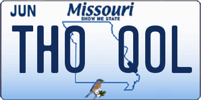 MO license plate TH0Q0L