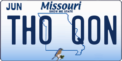 MO license plate TH0Q0N