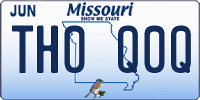 MO license plate TH0Q0Q