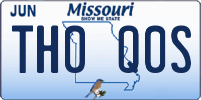MO license plate TH0Q0S