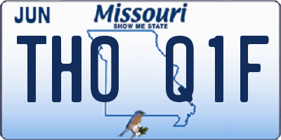 MO license plate TH0Q1F