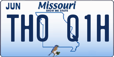 MO license plate TH0Q1H