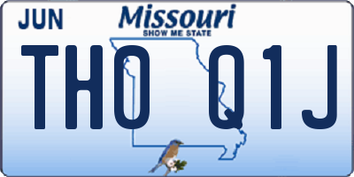 MO license plate TH0Q1J