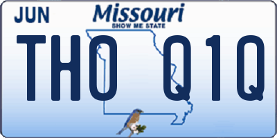 MO license plate TH0Q1Q