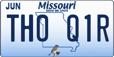 MO license plate TH0Q1R