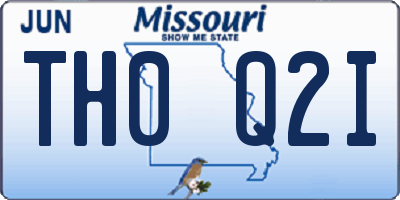 MO license plate TH0Q2I