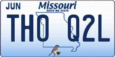 MO license plate TH0Q2L