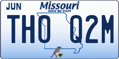MO license plate TH0Q2M