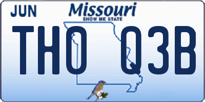 MO license plate TH0Q3B