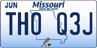 MO license plate TH0Q3J