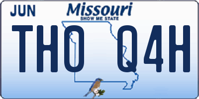 MO license plate TH0Q4H