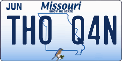 MO license plate TH0Q4N