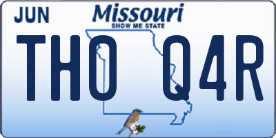 MO license plate TH0Q4R