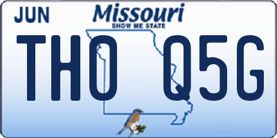 MO license plate TH0Q5G